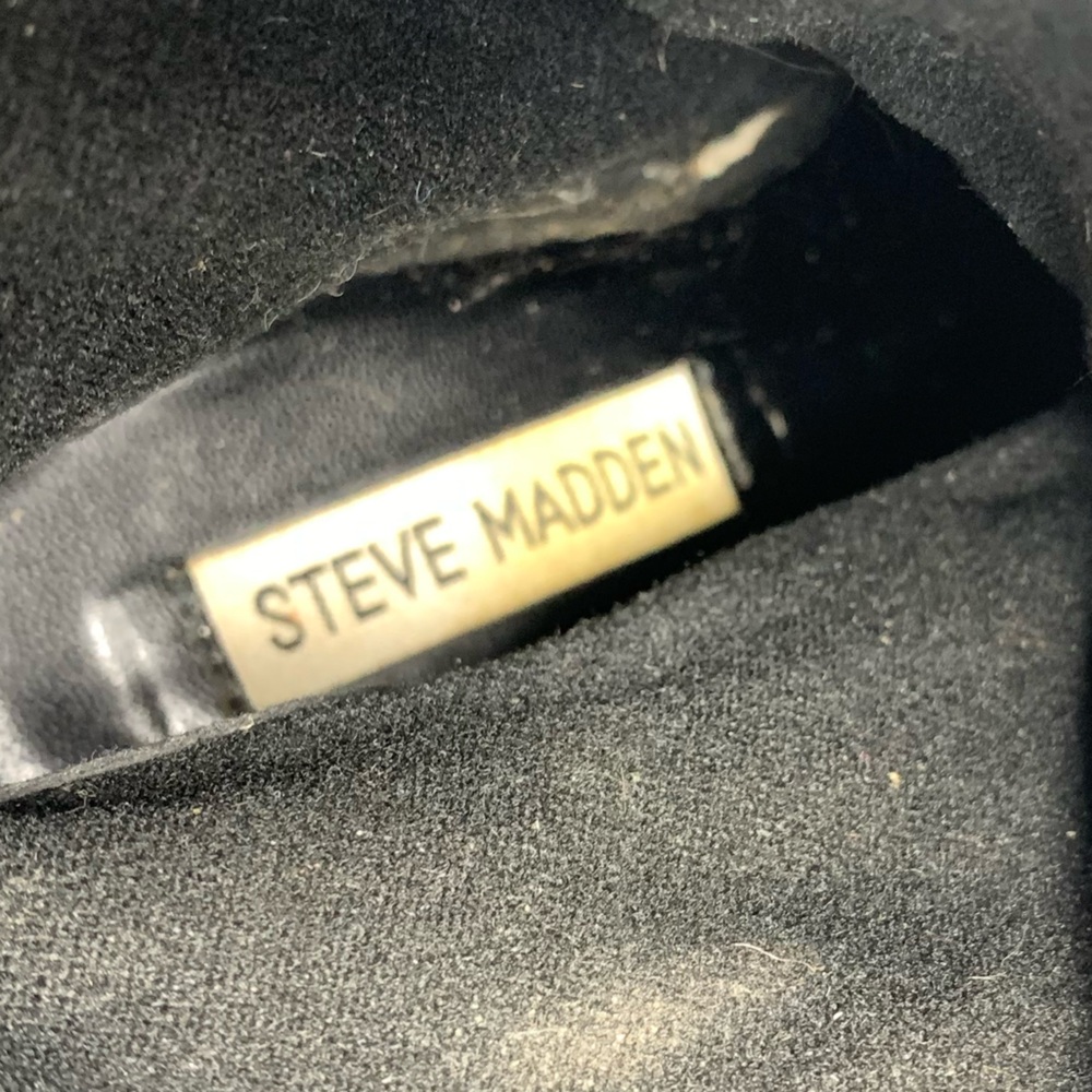 Steve Madden Tootles Fringe Stud Heeled Suede Booties 6 Western Moto Bohemian - Picture 12 of 15